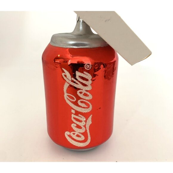 Coca-Cola Kurt Adler Glass Christmas Coke Can Ornament Handcrafted Vintage - Picture 4 of 6